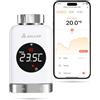 SALCAR Valvola Termostatica Intelligente WIFI Termostato TRV801W Testa Termostatica Compatibili con Amazon Alexa & Google Assistant Programmabili Tuya Smart Termostato, Nessun Gateway Richiesto