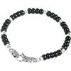 Gerba Bracciale Uomo MOSCH06 con Chiusura a Moschettone, Murrine e Arg 925 Fatto a Mano in Italia Regalo Uomo