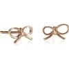 Namana Orecchini Argento 925 per Donna e Ragazza, Orecchini a Fiocco in Argento 925, Piccoli Orecchini Oro Rosa per Ragazza, Gioielli Donna in Argento 925 per Donne con Confezione Regalo