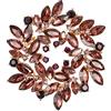 Clearine Marquise Cristalli austriaci Strass Elegante Fiore Spilla per Donne Ametista Colore Oro-Fondo