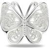 Vinani Jewelry - Anello da Donna in Argento Sterling 925, Motivo a Farfalla Paisley RSL, Argento, 62 (19.7), Colore: Vedi Immagine, cod. RSL62