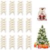 Jisrcha 60 Fiocchi, Fiocchetti Piccoli per Decorazioni, Fiocchetti per Bomboniere per Matrimoni, Confezioni Regalo, Artigianato, Compleanni, Decorazione di Sacchetti per Merenda, Regali Natale(Bianco)