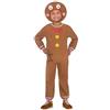 amscan Child Kids Gingerbread Man Fancy Dress Costume Unisex Children, Multi-Coloured