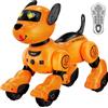 anysun Cane Robot, Giocattolo Cane Robot Ricaricabile, Giocattolo Programmabile con Funzione di Seguito, Comandi Vocali, Telecomando e Sensori Tattili, Regalo di Natale Ideale per Bambini (Giallo)