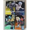 BANPRESTO My Hero Academia Figure Set di 4 Deku Bakugo All Might One For All BANPRESTO New