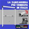 NONE Zanzariera a Rullo Verticale Fai da Te Kit Riducibile su Misura, Vari Colori per Finestra