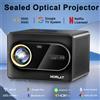 HORLAT Proiettore HORLAT con Google TV, 3500 ANSI Lumen, Bluetooth, Controllo Vocale, Autofocus, WiFi 6, 4K UHD per Home Theater
