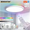 BENEWTON TUYA Lampada da soffitto RGB Luce che scorre 36-28W 220V Dimmerabile con APP Alexa Telecomando vocale Smart WiFi Plafoniera per la casa