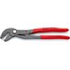 KNIPEX Pinza per fascette elastiche con fermo di blocco bonderizzata grigia Rivestiti in resina sintetica antiscivolo 250 mm, 85 51 250 AF