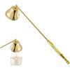 Smomend Spegnicandele in Acciaio Inox, Estintori per Candele, Spegni Candela, Strumento Sicuro per Spegnere Fiamme per Candele, Accessori per Candele Adatti per Cucina Casa (Oro)