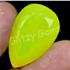 Naturale Neon Giallo Opale 32.50 KT Pera Certificato Non Trattato Raro Loose