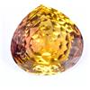 20.00 CT Naturale Bolivia Bi-Colore Ametrino Pera Certificato Non Trattato Gemma