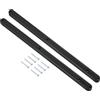 QUARKZMAN Guide per Cassetti, 4Set 300mm - Guide per Cassetti in Plastica con Viti, Guide Scanalate Montate Lateralmente per Cassetti Armadio Comodino Guardaroba Cassettiera (Nero)