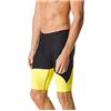 Speedo Spark Splice - Costume a Pantaloncino, da Uomo, Uomo, Costume da Bagno, Spark Splice Jammer, Black/Yellow, 34