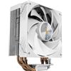 Mars Gaming MCPU-X4, Dissipatore CPU 230W TDP, 4x Heatpipes HCT Nuova Generazione, Ventola PWM SI Extreme-Silence 120mm, Nucleo in Rame Bilanciato, Compatibilità Universale Intel e AMD, Bianco