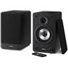 Sharp CP-SS30(BK) Altoparlanti attivi a 2 vie, custodia in legno da 60w RMS (2x30 W), Bluetooth v5.0, USB, ottico, ausiliario e RCA, regolazione bassi e alti, griglie rimovibili, telecomando.