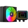 Mars Gaming ML-TWO120, Raffreddamento a Liquido AIO 300W TDP, 1x Ventola ARGB Infinity Mirror 12cm FDB, Nucleo in Rame e Alluminio, Pompa Opti-Chamber 4ª Generazione e Microcanali, Nero