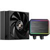 Mars Gaming ML-PROII120 Raffreddamento Liquido AIO 300W TDP, Pompa 4ª Gen Opti-Chamber Base in Rame e Microcanali, 1x Ventola 120mm FDB, Blocco in Alluminio Spazzolato con FRGB Lineare, Nero