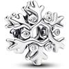 PANDORA Moments 794249C01 - Ciondolo a forma di fiocco di neve in argento sterling con zirconi, compatibile Moments
