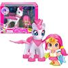 Pinypon - Unicorno Volante e Personaggio Stella con Decorazione Segreta, Per Bambine/I dai 4 anni, Famosa (700014082)
