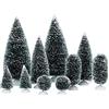 Department 56 Village Collections bag-o-frosted Topiaries accessori, sisal, verde