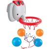 Hape Bath Time Basket Elephant Pal | Gioco di tiro per vasca da bagno, 1 cerchio con ventose e 4 palline, per bambini dai 18 mesi in su