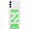Samsung Silicone Cover con Strap Custodia con fascia per Galaxy S22+ 5G, Bianco
