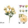 Due Esse Christmas Mazzo Fiori Artificiali Verbena 6 Colori 36h cm Prezzo Caduno