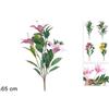 Due Esse Christmas Mazzo Fiori Artificiali Giglio 3 Fiori Grandi h65 cm 4 Colori Prezzo Caduno