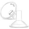 Maymom MyFit Crater Series Paracapezzoli Piccoli 24 mm a Due Pezzi, Compatibili con Parti per Tiralatte Medela, Ricambio Compatibile per Paracapezzoli Medela, Adatti a Connettore Flex, 2 Pezzi