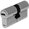 Yale Cilindro Europeo di alta sicurezza per serratura YC101KD303004N1 Nichelato, 30/30mm, Doppio, Frizionato, 4 Chiavi