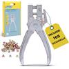 Rapid RP05 Pinza per Occhielli con Perforatore Integrato e 105 Occhielli da 4 mm per Pelle, Tela, Scarpe, Costruzione in Metallo Resistente (5001723)