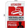 WOLFPACK Scudo allarme avvertimento collegato a polizia 30 x 21.