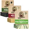 Dr. Squatch Sapone naturale per uomo, confezione da 3 con diverse varietà, Bay Rum, Cool Fresh Aloe & Pine Tar