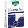ESI - Melatonin Pura, Integratore Alimentare di Melatonina, Favorisce il Sonno e Contrasta gli Effetti del Jet Lag, Senza Glutine e Vegan, 30 Microtavolette