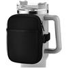 BRIOTA Borsa per bottiglia d'acqua, borsa per bottiglia d'acqua per Stanley Quencher Adventure, 1184 g, in poliestere, borsa nera per tazze, accessori per palestra, viaggi, campeggio, Nero