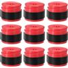 PATIKIL Nastro per Impugnatura Racchetta da Tennis 43.3, pz9 Overgrip Elastiche Antiscivolo Cuscino per Racchetta da Badminton e Canna da Pesca, Rosso