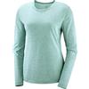 SALOMON Comet CLAS LS Tee W Maglietta a Maniche Lunghe, da Donna, Copen Blue/Heather, S