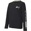 PUMA Alpha Longsleeve Tee B Maglietta da Bambino, Bambino, Maglietta, 583191-01_XS, Nero, 3-4Y