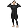 Musuly Burkini Elegante con Volant e Gonna a Copertura Completa (Nero, M=42)