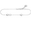 WearTravelers Bracciale Aereo e Infinito in Argento 925 con Zirconi - Idea Regalo per Donna Viaggiatrice - Prodotto Made in Italy - Modello Melbourne (Argento)