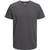 JACK & JONES JJEORGANIC MELANGE TEE SS O-NECK NOOS, T-Shirt Uomo, Blu (Flint Stone Detail:MELANGE), L