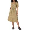 Amazon Essentials Abito Longuette da Donna, vestibilità Comoda, a Mezza Manica, Linea ad A, Nero, S