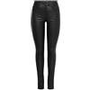 Only Onlroyal HW SK Rock Coated Pim Noos Jeans Skinny, Grigio (Black),XL / 34L Donna