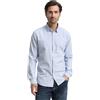 TOM TAILOR Camicia Slim Fit con Struttura, Uomo, Blu (Light Blue White Structure 24183), 3XL