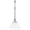 Spear & Jackson - Scopa per prato estensibile | 15 denti in acciaio regolabili da 19 a 60 cm | Manico telescopico in alluminio 82 - 166 cm