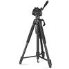 Hama Treppiede Action 170 3D (Tripod con altezza di 62-170 cm, supporto per cellulare e tablet, treppiedi con testa a 3 vie, treppiede per cellulare con borsa per il trasporto, nero