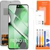 AGCUT (Senza Impronte) Display LCD per Oppo Reno12 F 4G / 5G LCD Display per Oppo Reno 12F CPH2687 CPH2637 6.67 Schermo di Ricambio Schermo Touch Digitalizzatore Assembly con Riparazione Kit, Nero