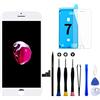 GOLDWANGWANG Display per iPhone 7 Schermo, 4,7 Pollici LCD Sostituzione Touch Screen Vetro Schermo Kit Completo Parti di Ricambio con Strumenti di Riparazione (Bianco)