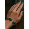 Vintage Bracciale Rigido Regolabile Placcato Argento Vintage Nepalese Gioiello